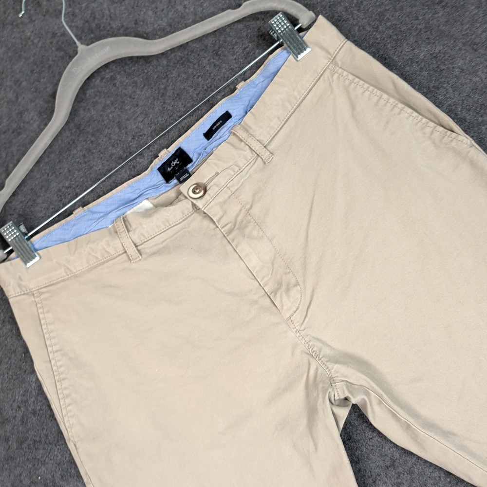 J.Crew Flex Chino Driggs Slim Fit Khaki Pants Mens 34x34 Tan Stretch Casual